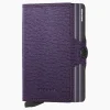 Dames Secrid Portemonnees*Portemonnee Twinwallet Crisple Paars