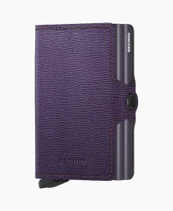 Dames Secrid Portemonnees*Portemonnee Twinwallet Crisple Paars