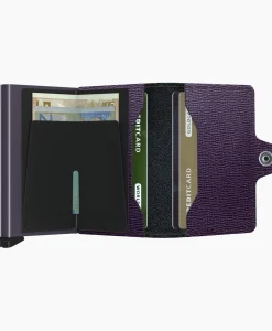 Dames Secrid Portemonnees*Portemonnee Twinwallet Crisple Paars