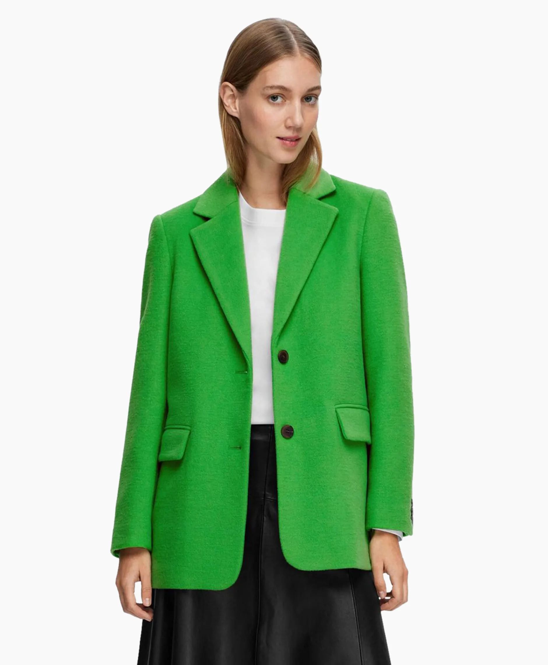 Dames Selected Femme Blazers*Blazer Sasja Wool B Groen
