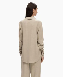 Dames Selected Femme Blouses*Blouse Viva Ls Shirt Noos Licht Grijs