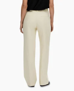 Dames Selected Femme Broeken*Broek Rita Mw Wide Pant Birch B Off White