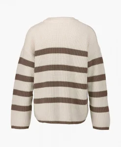 Dames Selected Femme Truien*Gebreide Trui Bloomie Ls Knit O-Neck B Noos Beige