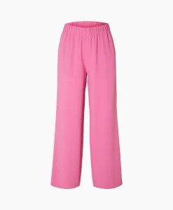 Dames Selected Femme Broeken*Pantalon Tinni-Relaxed Mw Wide Pant N Noo Roze