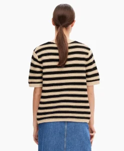 Dames Selected Femme Truien*Pullover Dora Ss Knit O-Neck Goud