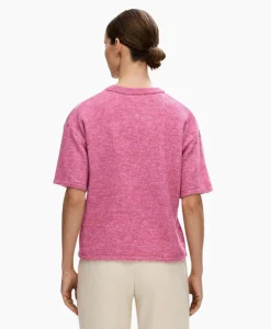 Dames Selected Femme Truien*Pullover Maline-Liliana 2/4 Knit O-Neck N Roze