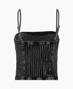 Dames Selected Femme T-Shirts & Tops*Top Doa-Dia Sl Denim Ex Grijs