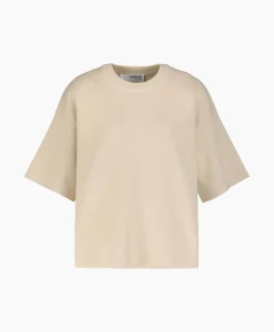 Dames Selected Femme T-Shirts & Tops*T-Shirt Korte Mouw Liva 2/4 Knit O-Neck Noos Off White