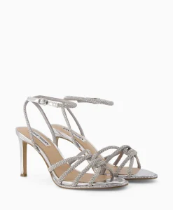 Dames Steve Madden Sandalen*Sandaal Met Hak Kailyn-R Zilver