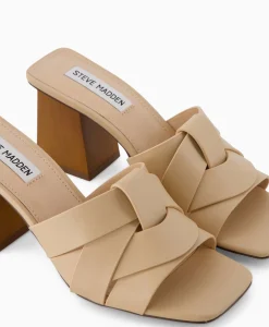 Dames Steve Madden Sandalen*Sandaal Met Hak Amsterdam Beige