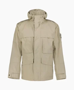 Heren Stone Island Jassen*Jack 433F1 Ghost Piece Beige