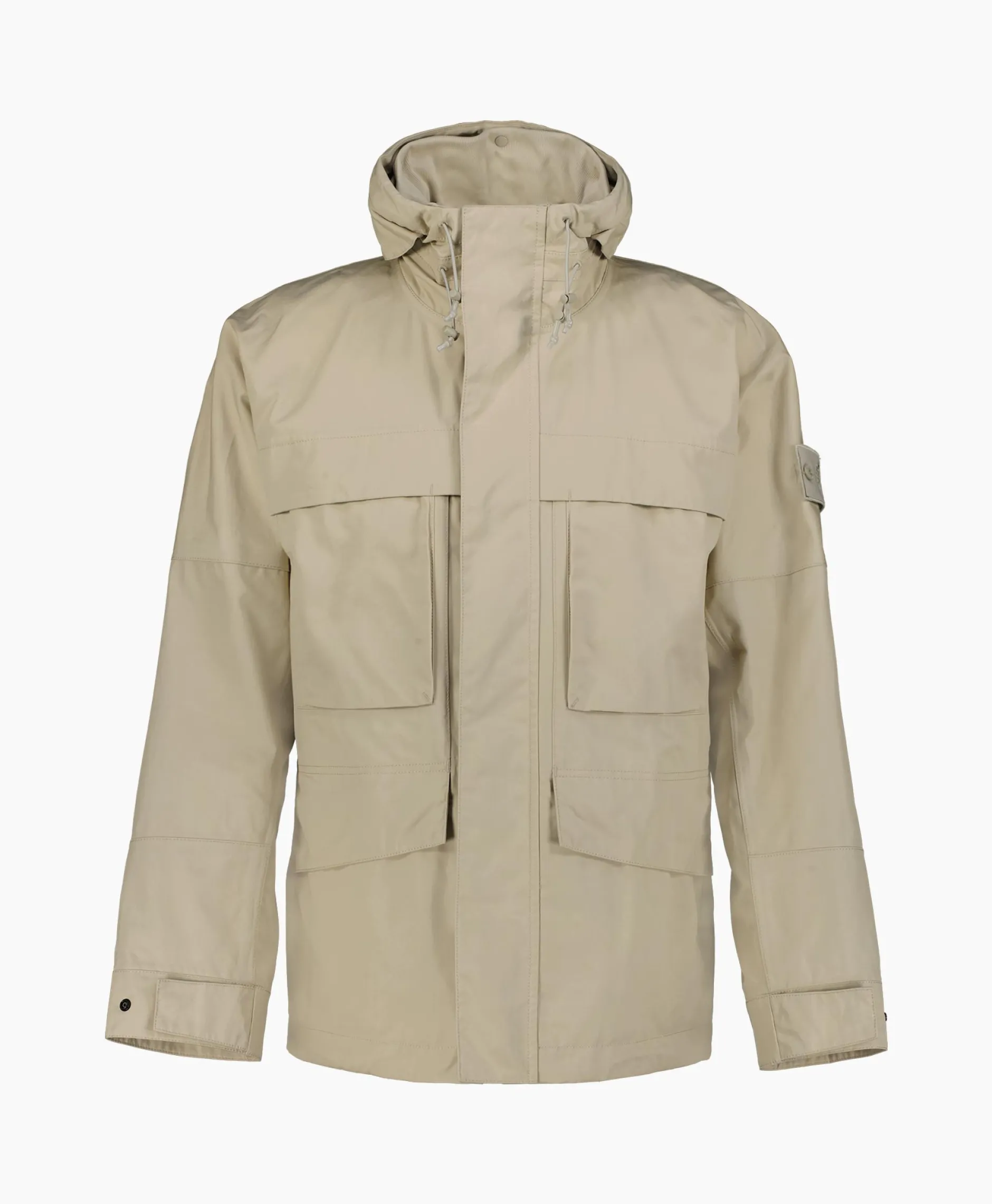 Heren Stone Island Jassen*Jack 433F1 Ghost Piece Beige