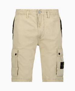 Heren Stone Island Broeken*Korte Broek L11Wa Beige