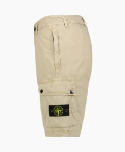Heren Stone Island Broeken*Korte Broek L11Wa Beige