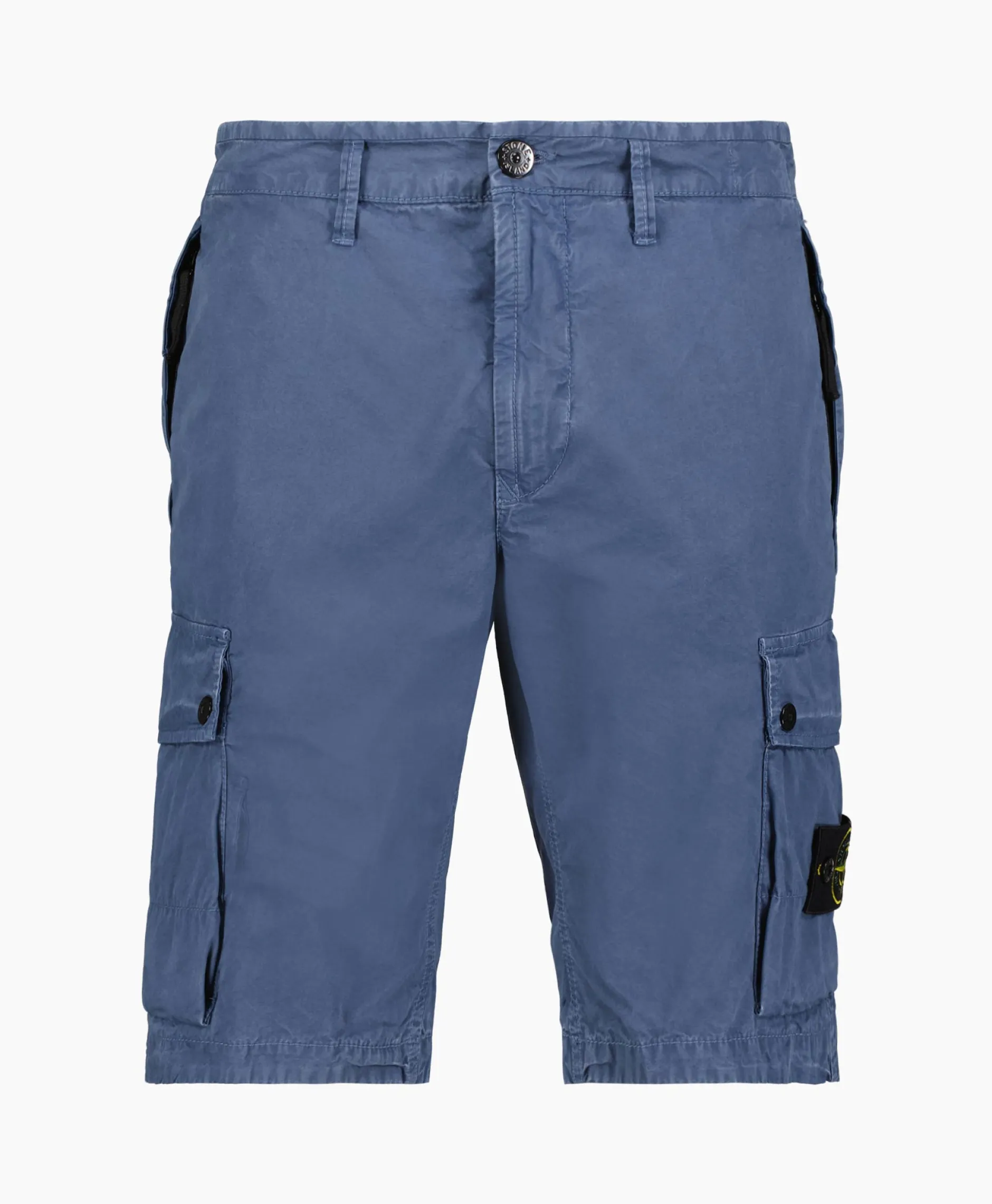 Heren Stone Island Broeken*Korte Broek L11Wa Donker Blauw