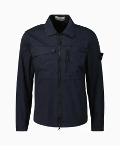 Heren Stone Island Jassen*Overshirt 10210 Donker Blauw