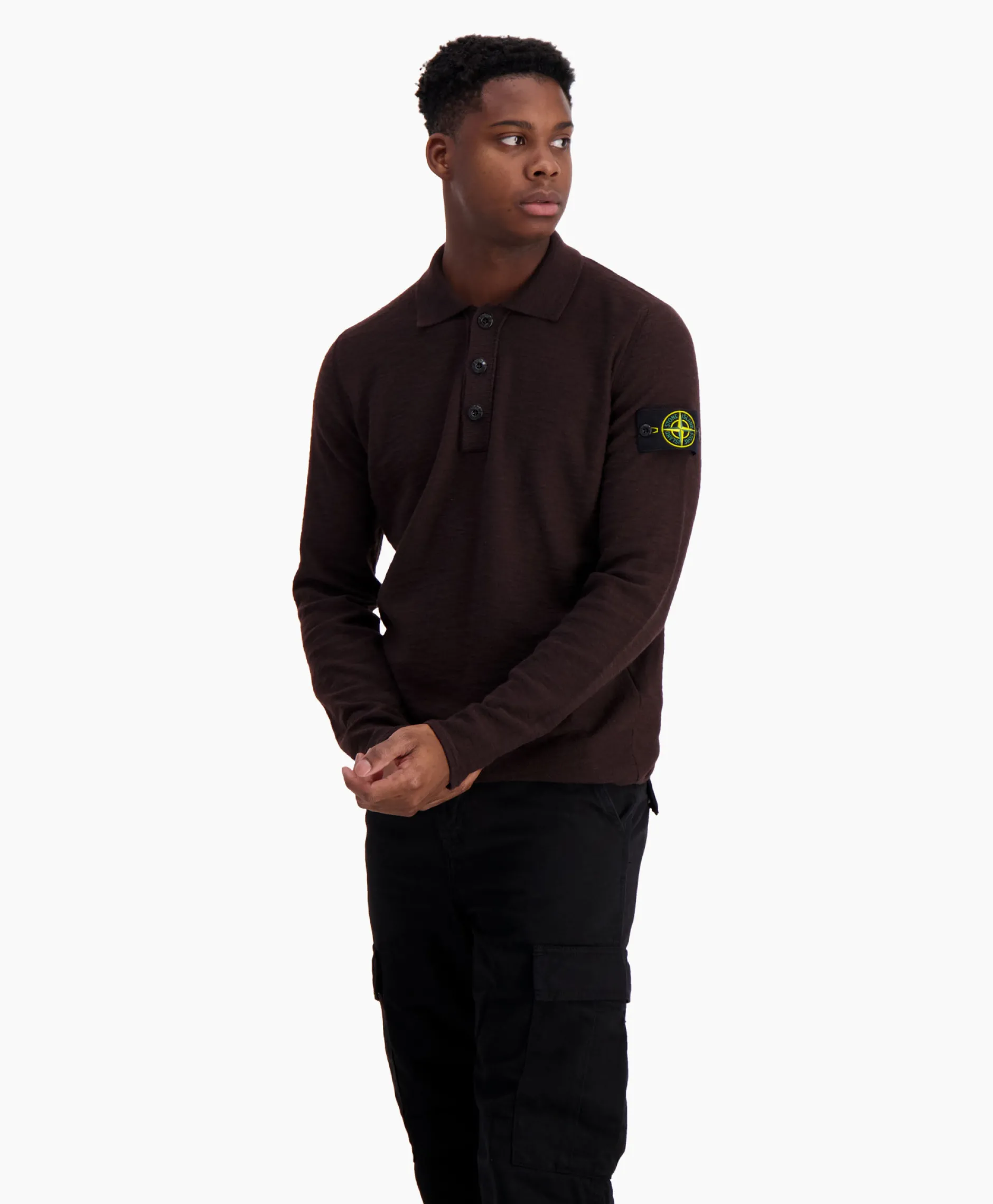 Heren Stone Island Polo's*Polo 535B9 Bordeaux