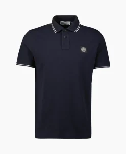 Heren Stone Island Polo's*Polo 2Sc18 Midden Blauw