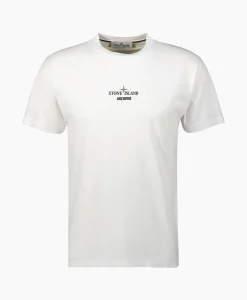 Heren Stone Island T-Shirts*T-Shirt 2Ns91 Wit
