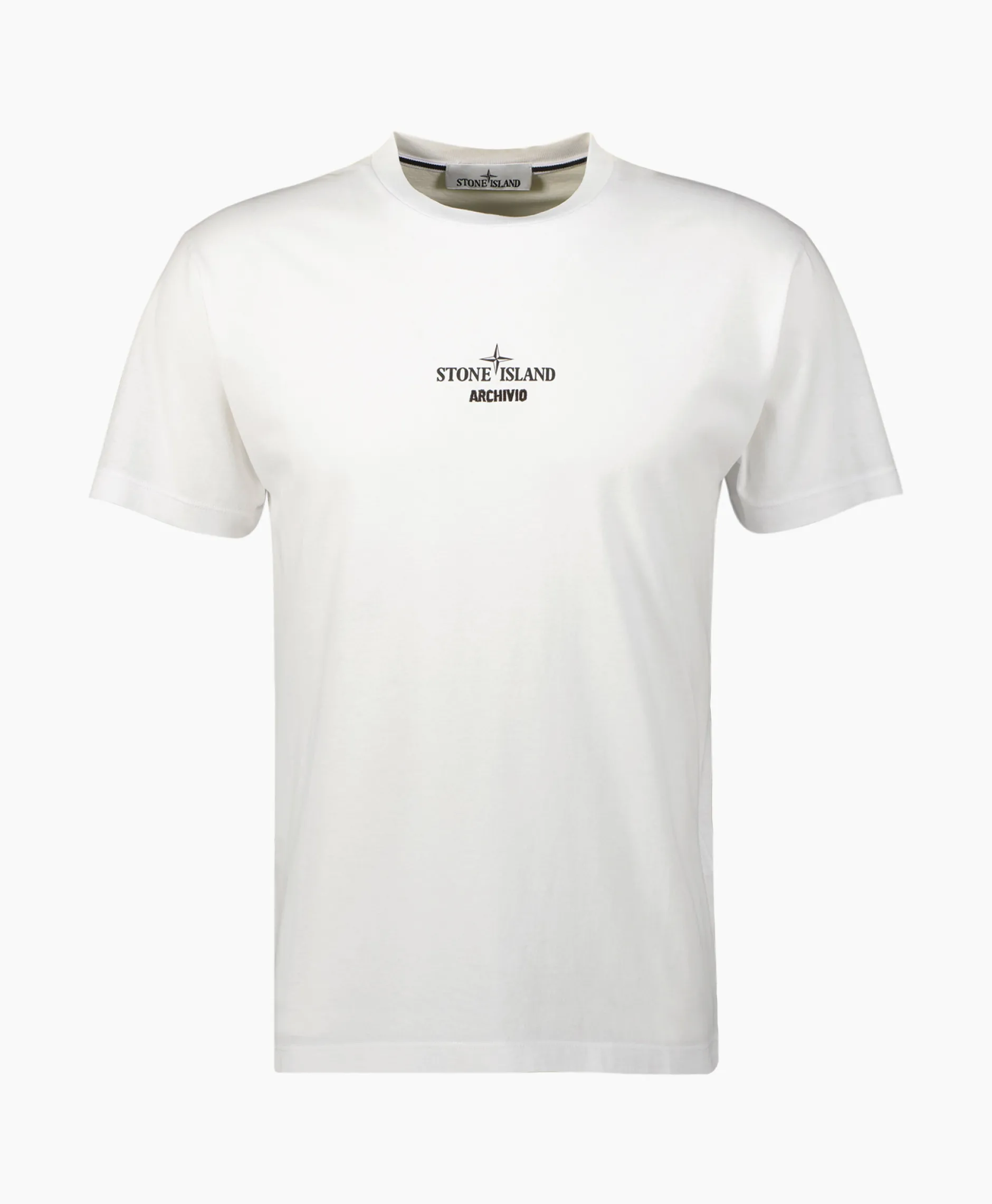 Heren Stone Island T-Shirts*T-Shirt 2Ns91 Wit