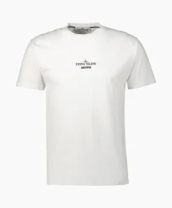 Heren Stone Island T-Shirts*T-Shirt 2Ns91 Wit