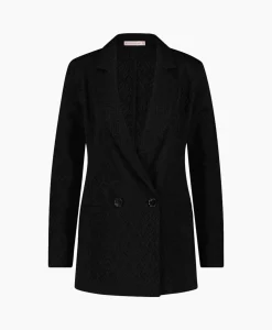 Dames Studio Anneloes Blazers*Blazer Sence Orn. Jacquard Zwart
