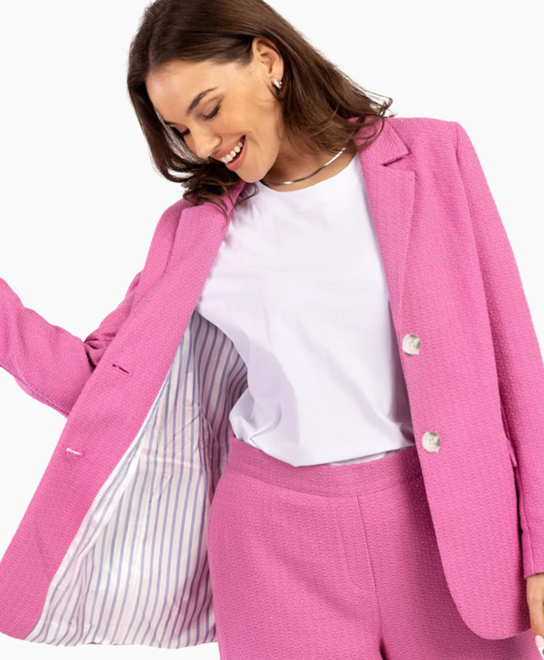 Dames Studio Anneloes Blazers*Blazer Sofie Tweed Lila