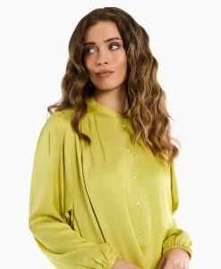 Dames Studio Anneloes Blouses*Blouse Birdie Ls Satin Geel