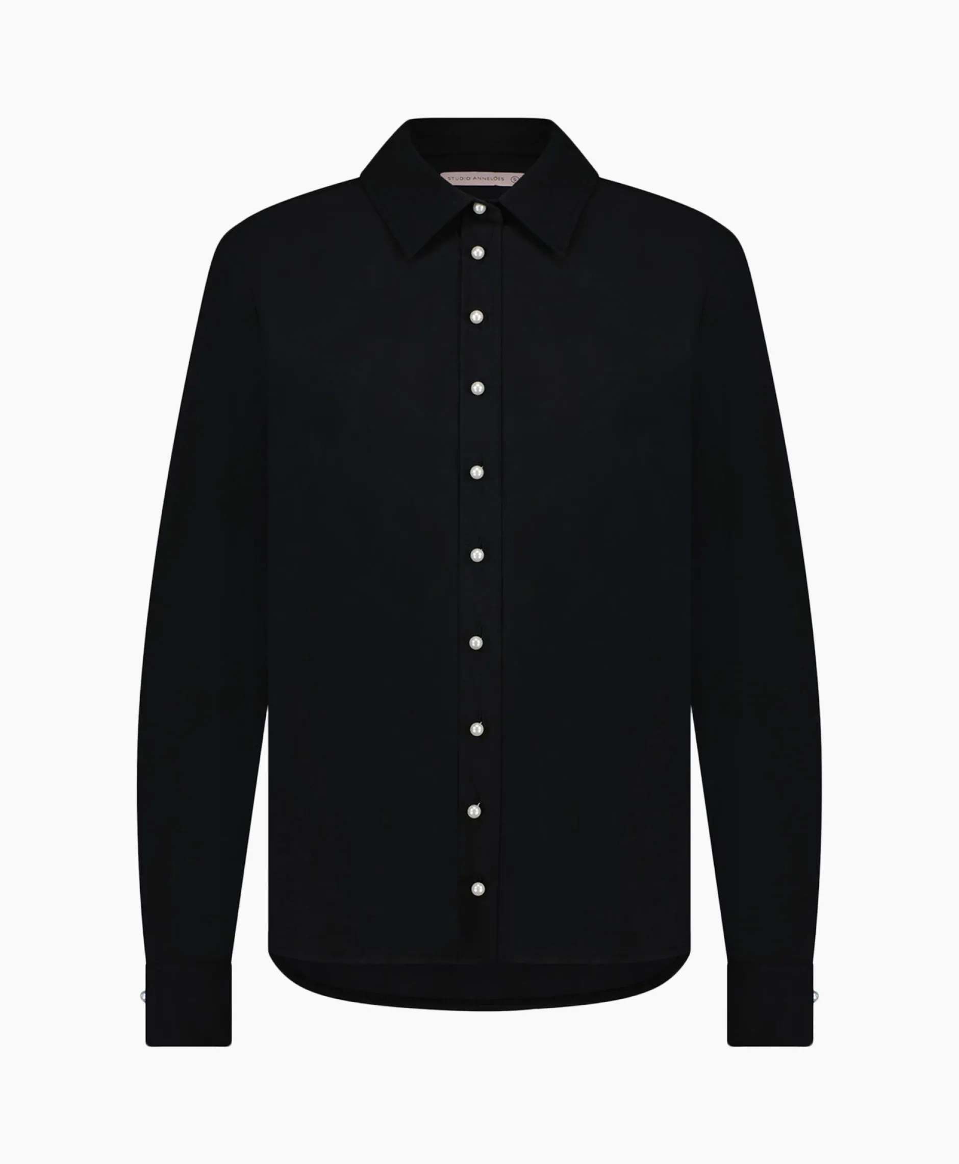 Dames Studio Anneloes Blouses*Blouse Bobby Pearl Pinstripe Zwart Dessin