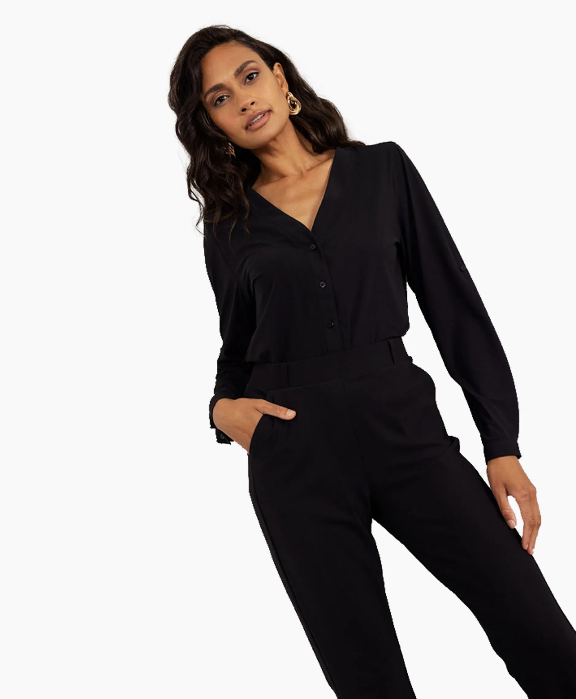 Dames Studio Anneloes Blouses*Blouse Evi Zwart