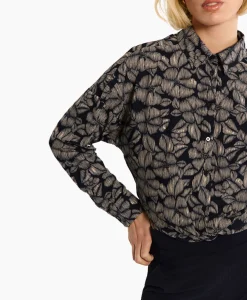 Dames Studio Anneloes Blouses*Blouse Sanne Flower Zand