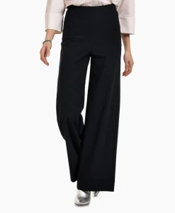 Dames Studio Anneloes Broeken*Broek Alex Bonded Mesh Trousers Zwart Dessin