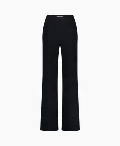 Dames Studio Anneloes Broeken*Broek Alex Bonded Mesh Trousers Zwart Dessin