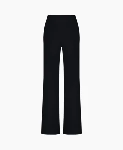 Dames Studio Anneloes Broeken*Broek Alex Bonded Mesh Trousers Zwart Dessin