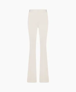 Dames Studio Anneloes Broeken*Broek Flair Long Shiny Bnd Trousers Off White