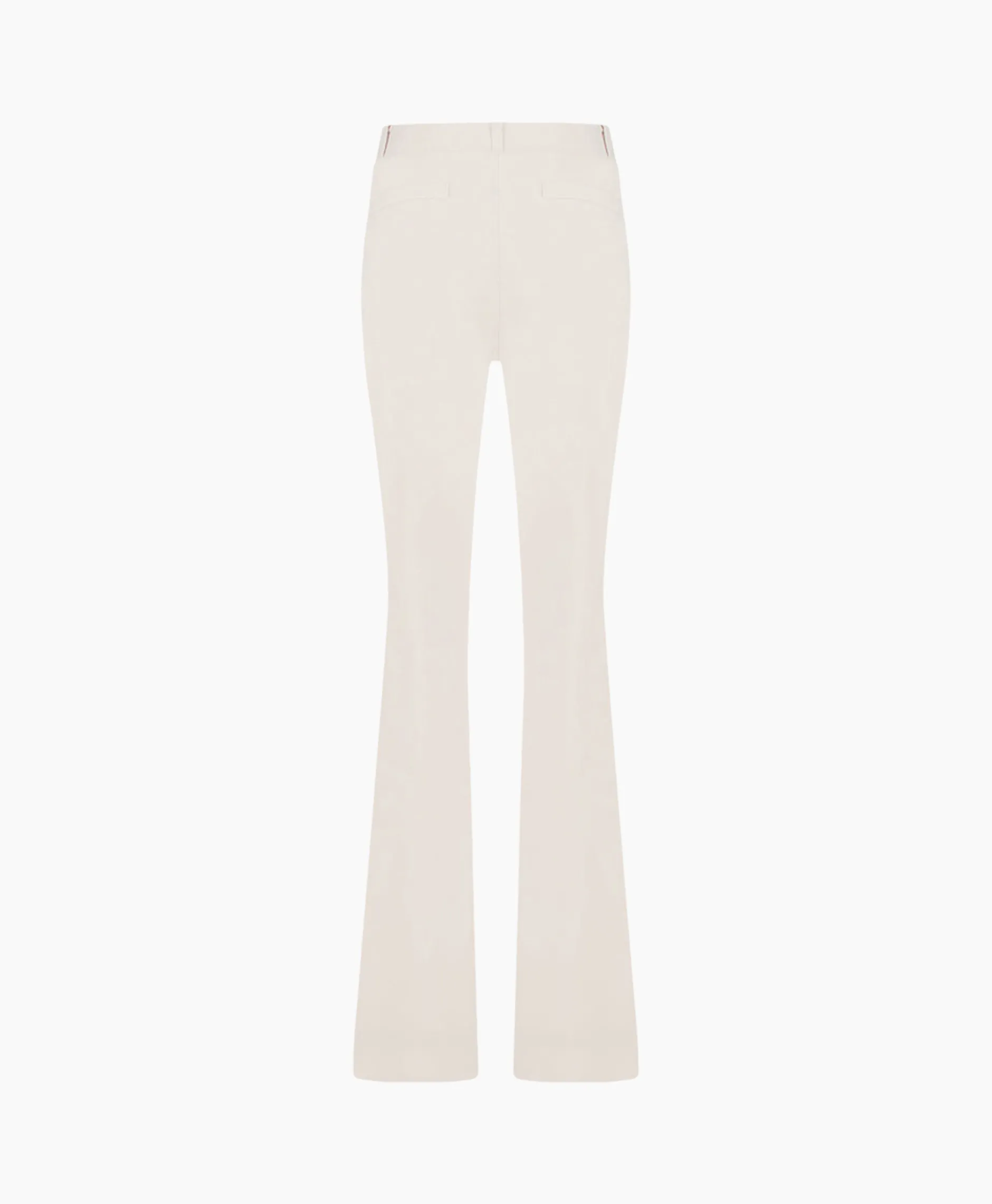 Dames Studio Anneloes Broeken*Broek Flair Long Shiny Bnd Trousers Off White