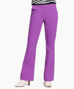 Dames Studio Anneloes Broeken*Broek Flair Bonded Trousers Paars