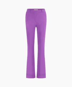 Dames Studio Anneloes Broeken*Broek Flair Bonded Trousers Paars