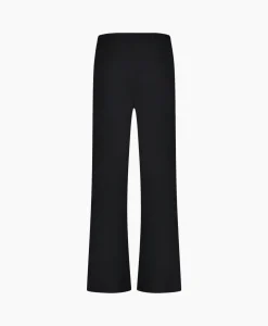 Dames Studio Anneloes Broeken*Broek Jessy Bonded Button Trousers Zwart Dessin