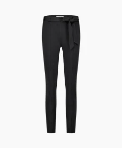 Dames Studio Anneloes Broeken*Broek Katlyn Shiny Bnd Trousers Zwart