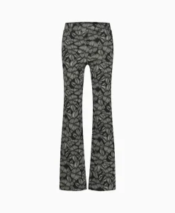 Dames Studio Anneloes Broeken*Broek Marilon Flower Trousers Zand