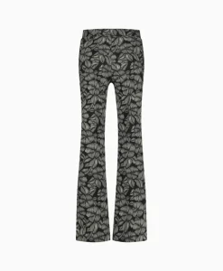 Dames Studio Anneloes Broeken*Broek Marilon Flower Trousers Zand