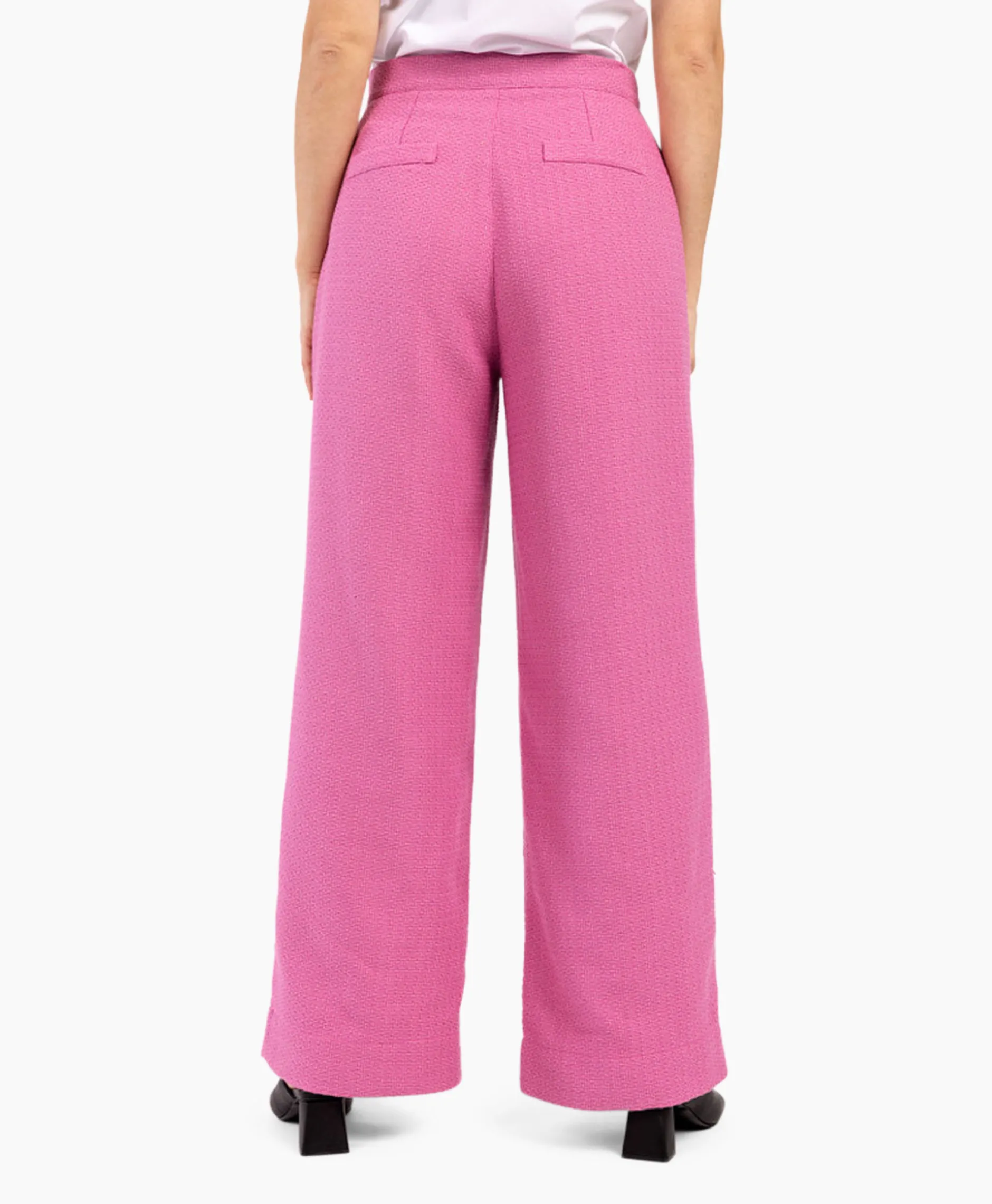 Dames Studio Anneloes Broeken*Broek Rasa Tweed Trousers Lila