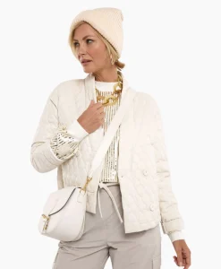 Dames Studio Anneloes Jassen*Jack James Quilted Leather Jacket Off White