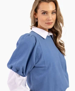 Dames Studio Anneloes Truien*Pullover Claartje Puff Sweater Jeans