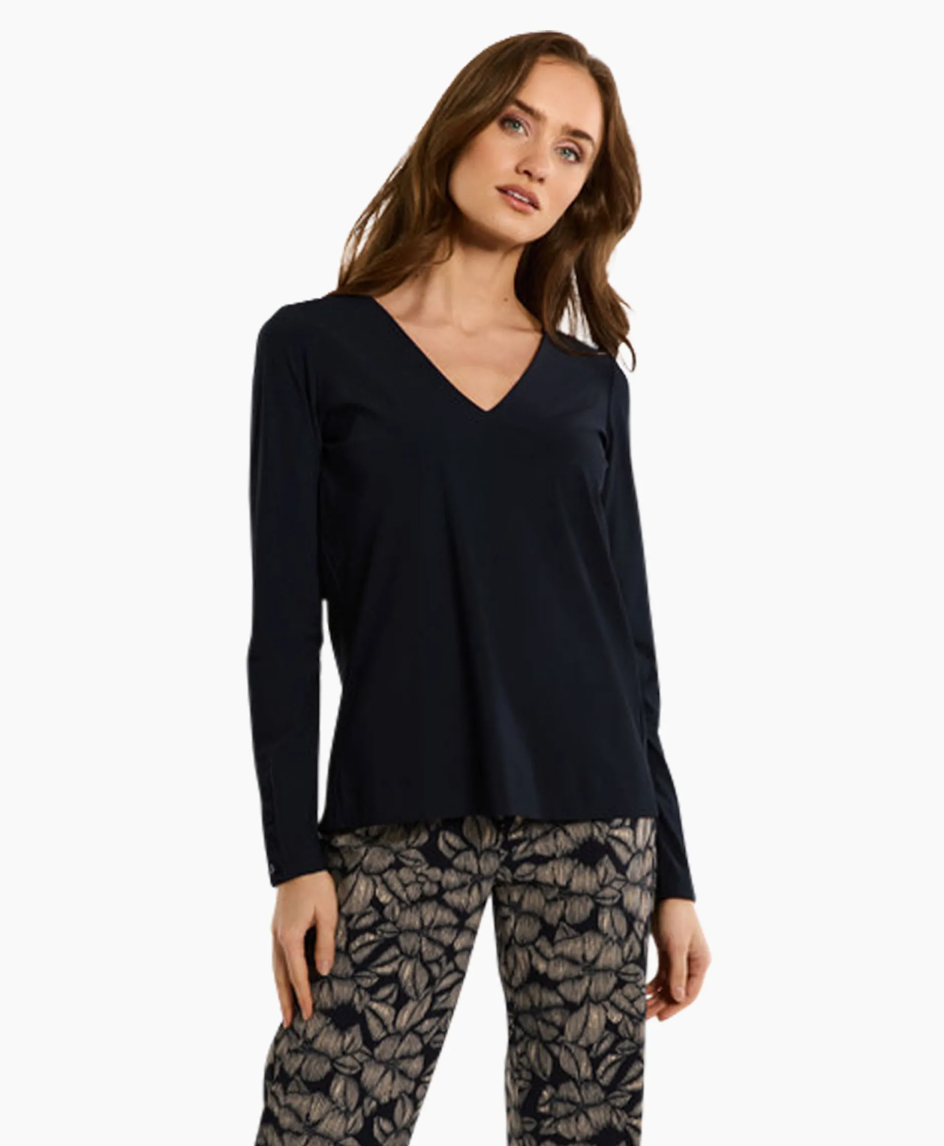 Dames Studio Anneloes T-Shirts & Tops*Top & T-Shirt Lesley Shirt Donker Blauw