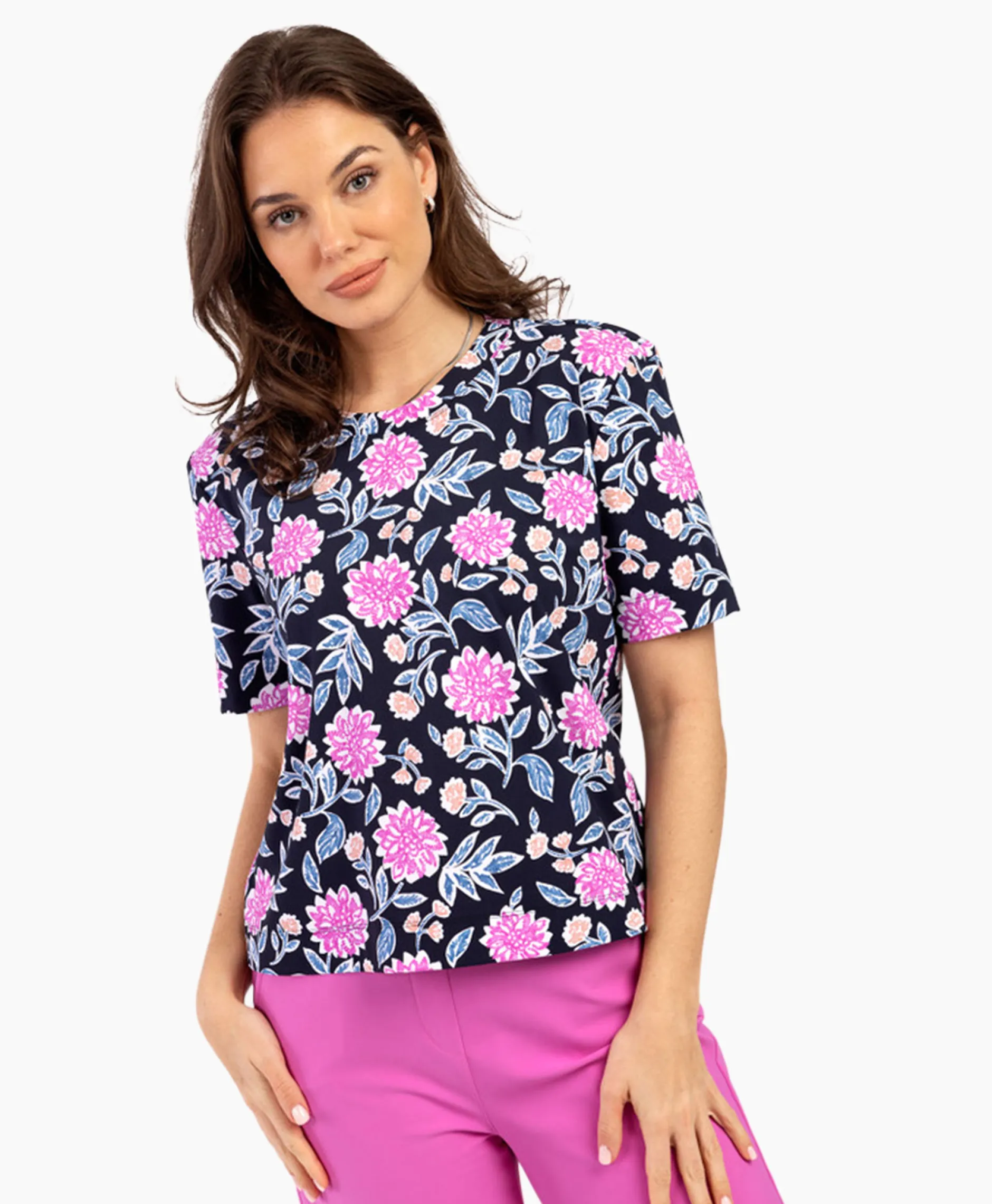 Dames Studio Anneloes T-Shirts & Tops*Top & T-Shirt Lott Flower Tee Roze