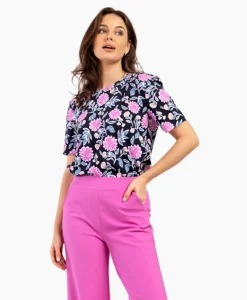 Dames Studio Anneloes T-Shirts & Tops*Top & T-Shirt Lott Flower Tee Roze