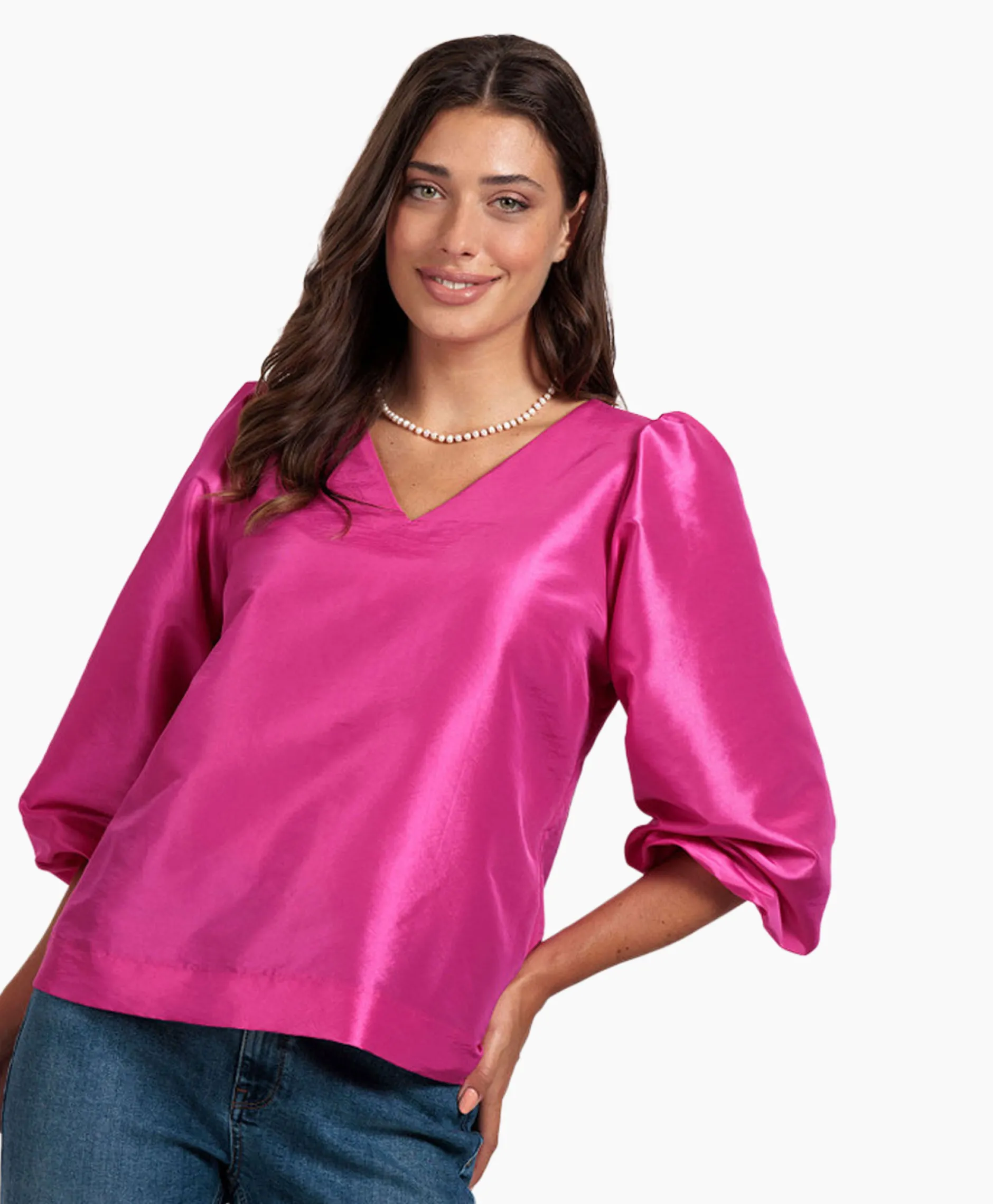 Dames Studio Anneloes T-Shirts & Tops*Top Laudi Taft Paars