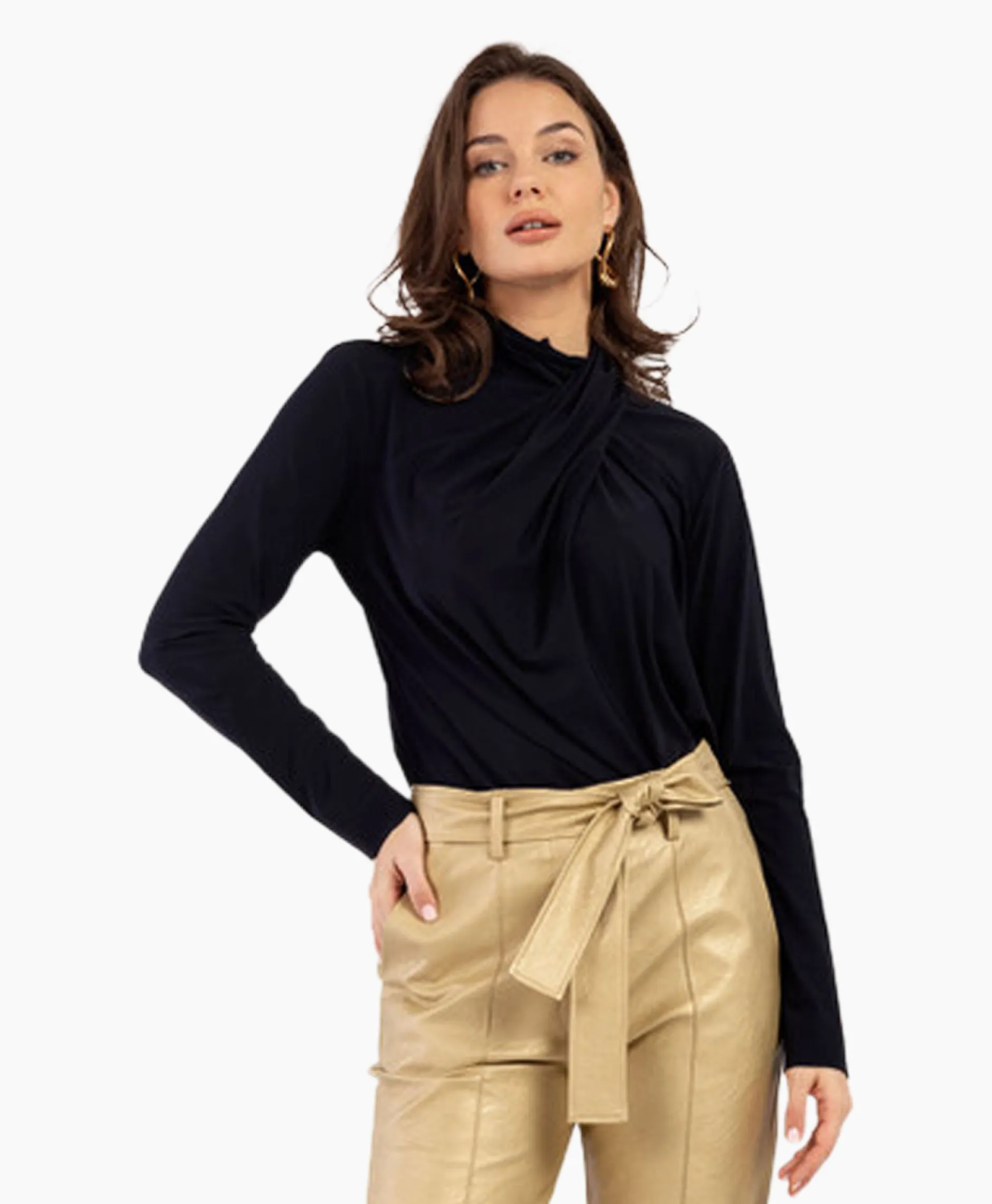 Dames Studio Anneloes T-Shirts & Tops*Top Lidia Donker Blauw